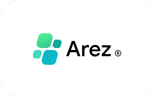 Arez.io logo + text black
