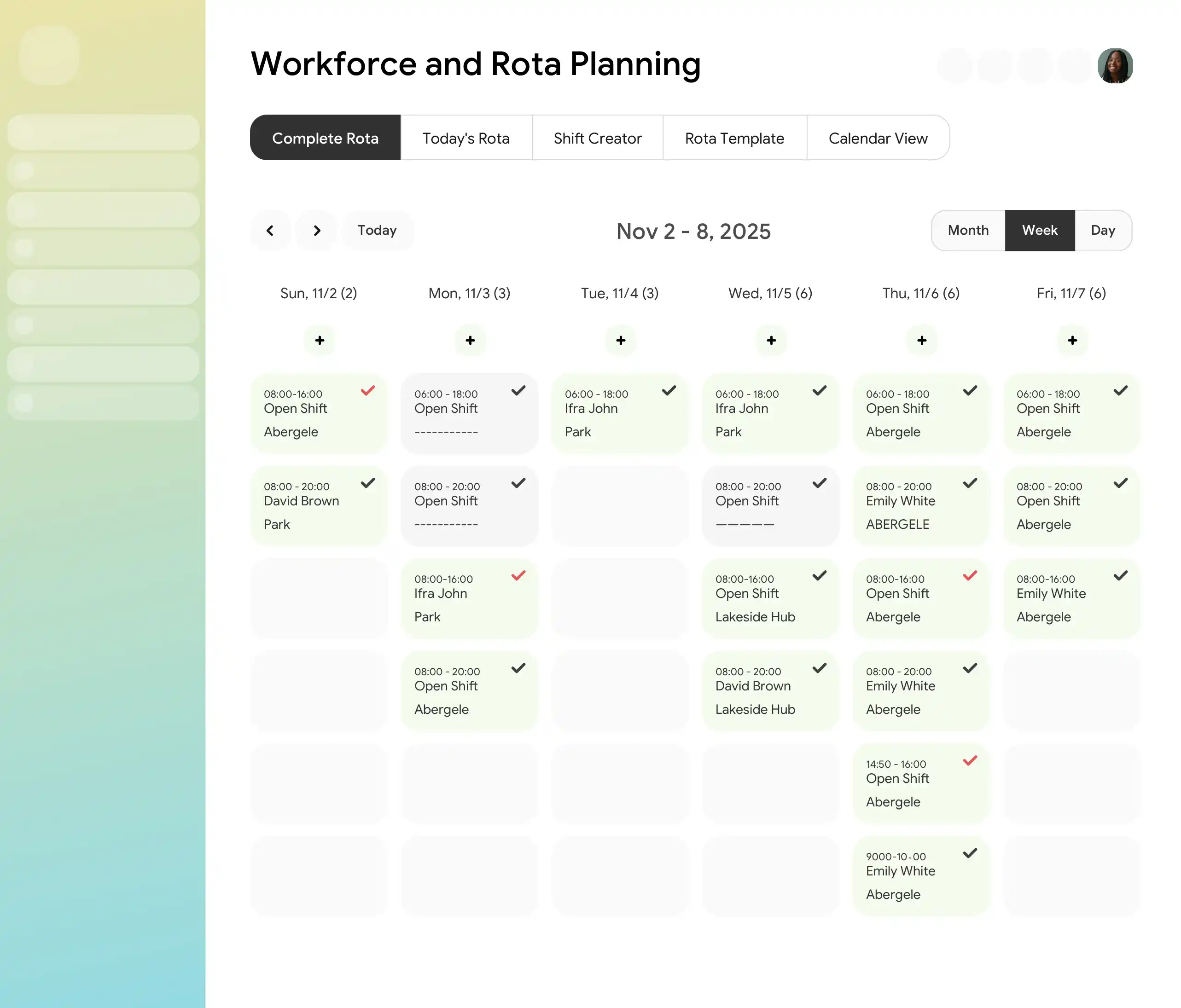Workforce & Rota