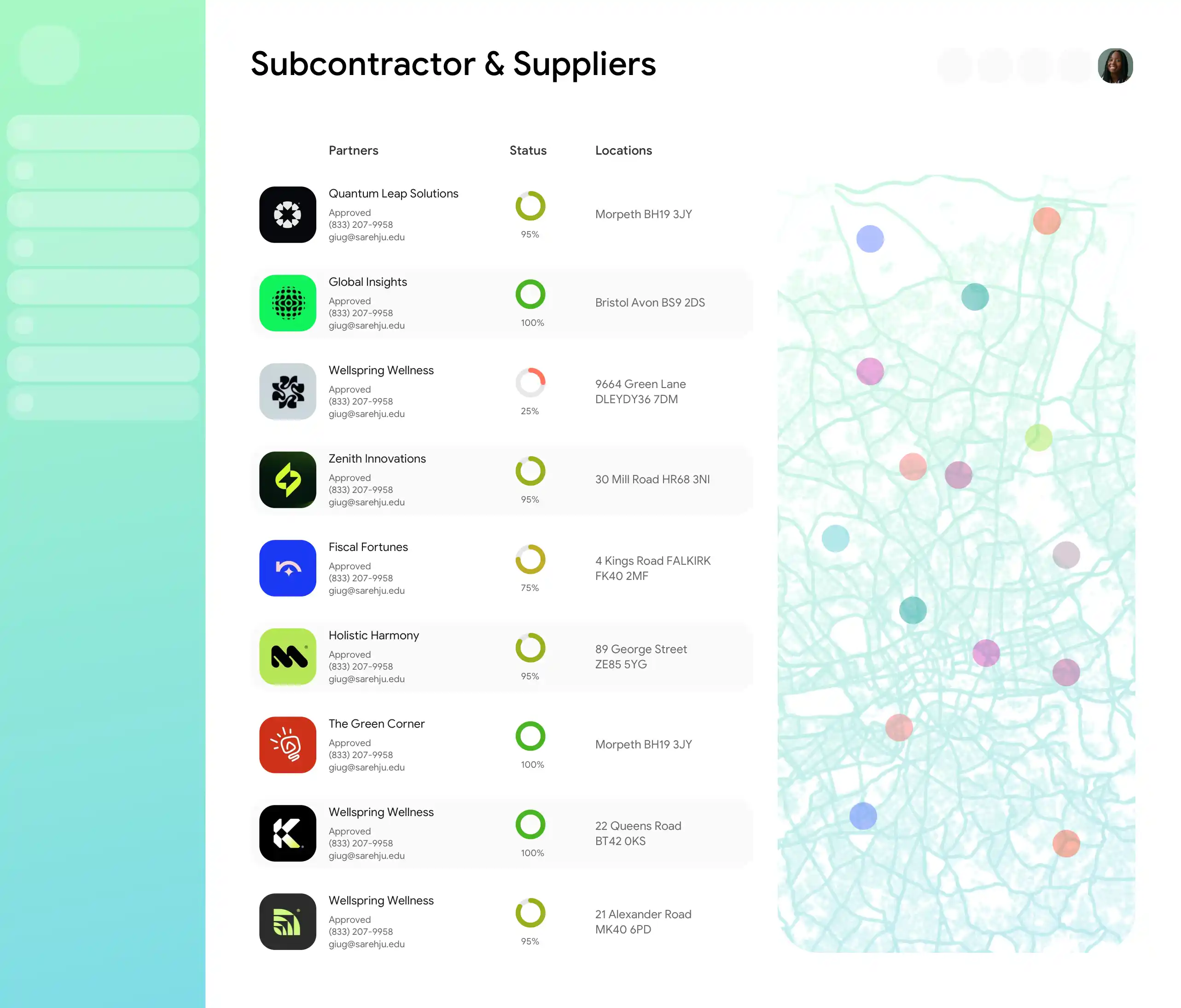 Suppliers & Subcontractors