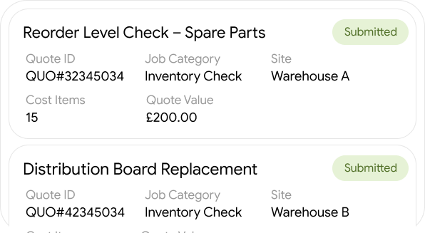Property image with linked inspection hotspots and issue markers